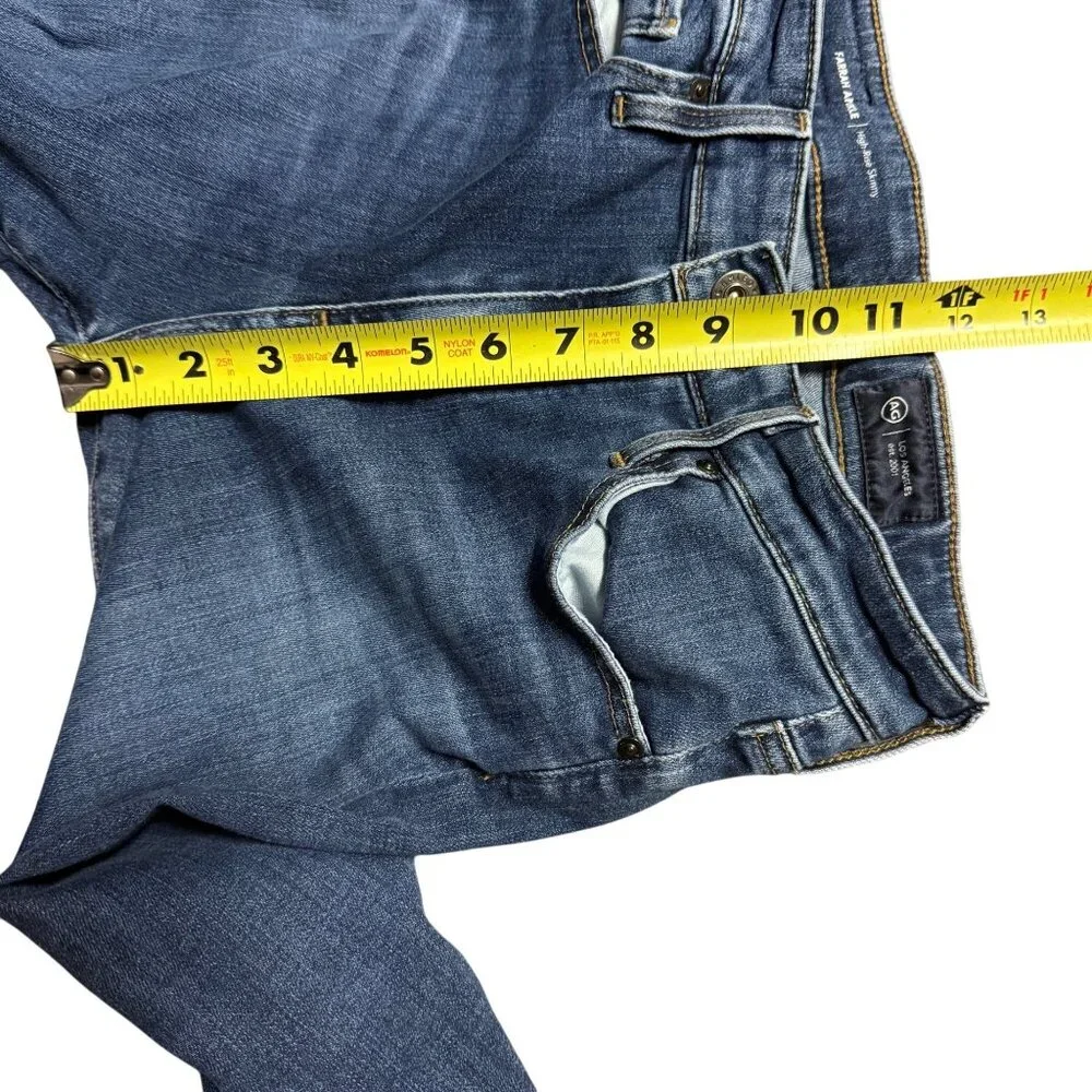 AG Farrah Ankle High Rise Skinny Jeans Size 26 Blue Denim - Picture 8 of 9